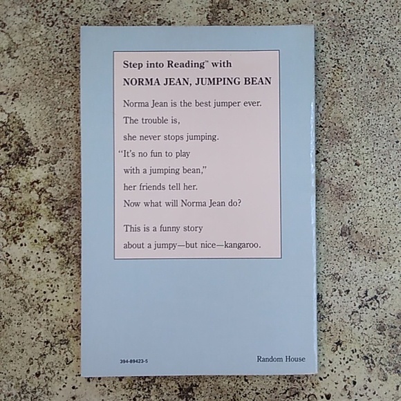 👩Norma Jean Jumping Bean Joanna Cole Vintage Level Reader Children Picture Book - Picture 2 of 5